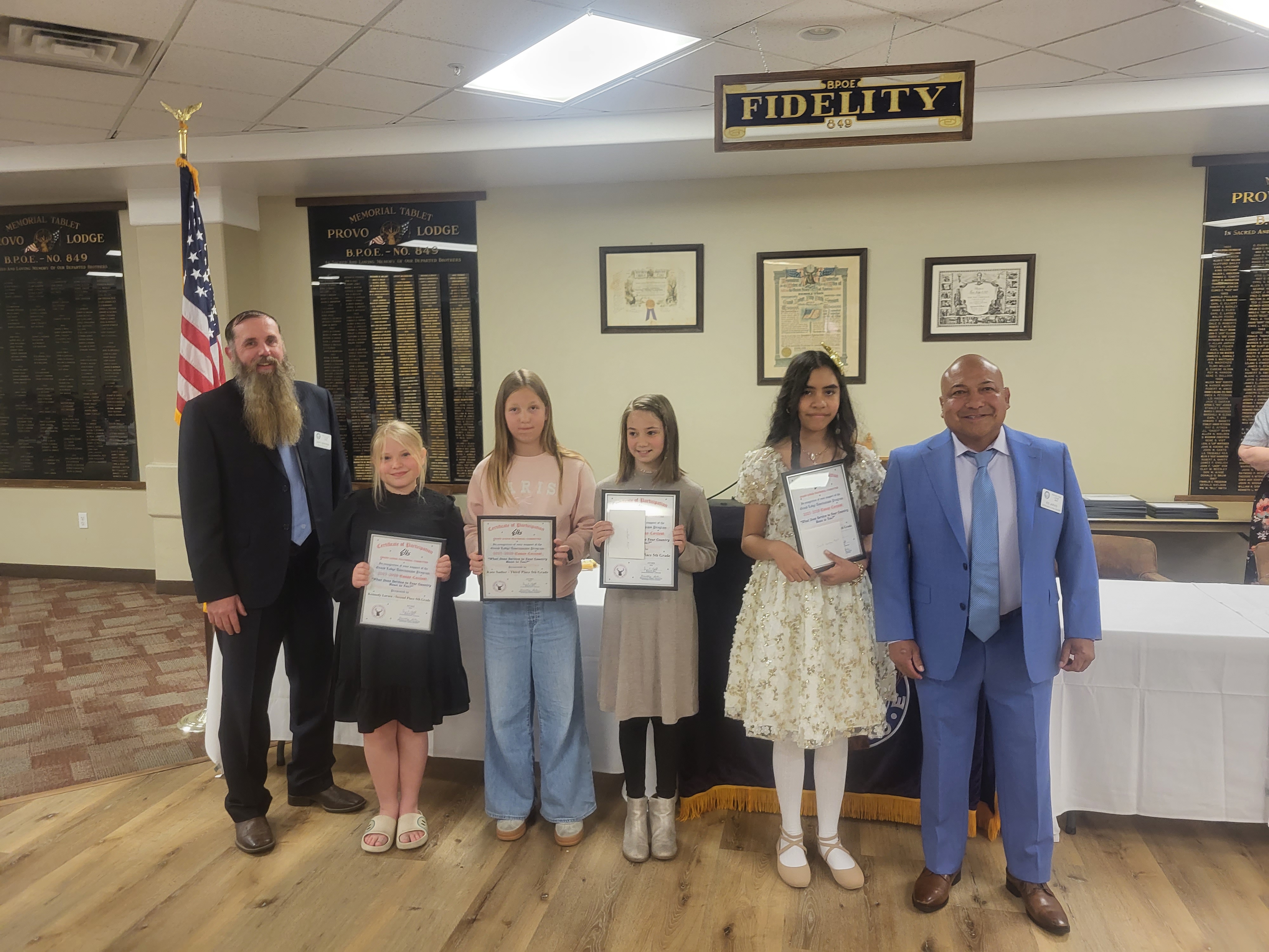 Scholarship winner from Provo Elks Lodge 849